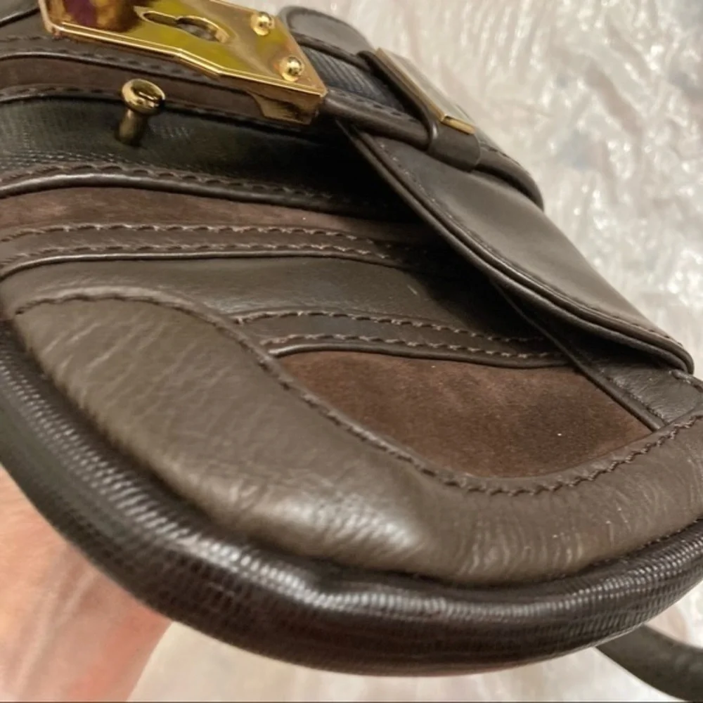Michael Kors brown leather mini bag